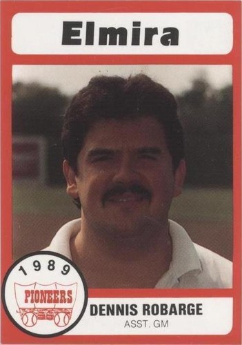 1989 Bill Pucko Elmira Pioneers - Dennis Robarge #26