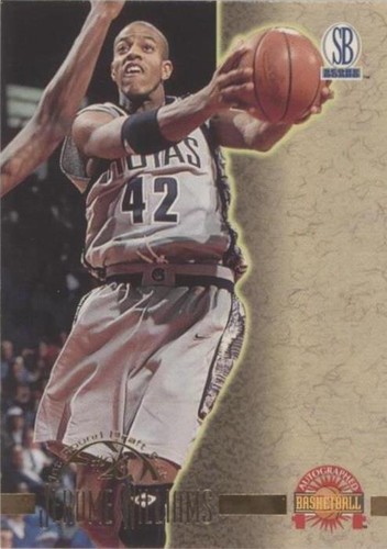 1996-97 Score Board Autographed Basketball - Jerome Williams #30