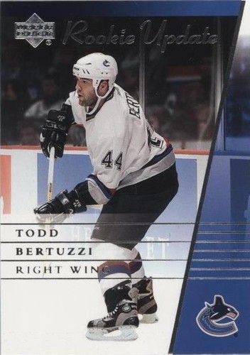 2002-03 Upper Deck Rookie Update - Todd Bertuzzi #95
