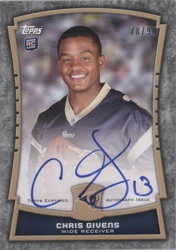 2012 Topps Chris Givens #RPA-CGI