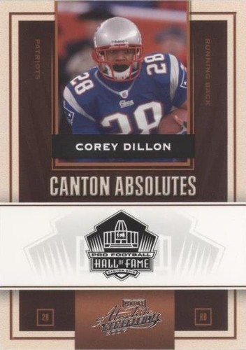 2007 Playoff Absolute Memorabilia Corey Dillon #CA-8