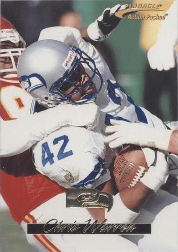 1996 Pinnacle Action Packed Chris Warren #71