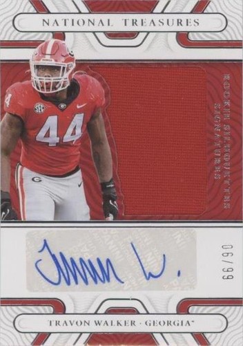 2022 Panini National Treasures Collegiate Travon Walker #RS-TWA