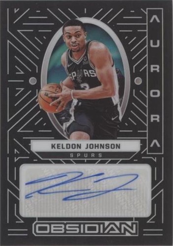 2021-22 Panini Obsidian - Keldon Johnson #AUR-KJO