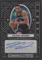 2021-22 Panini Obsidian - Keldon Johnson #AUR-KJO