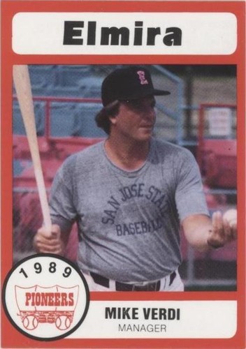 1989 Bill Pucko Elmira Pioneers - Mike Verdi #22