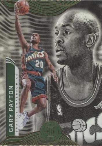 スポーツ選手 Panini Gary Payton 1of1 2023-24 GARY PAYTON AUTO PANINI MOSAIC SHOWTIME GOLD RED