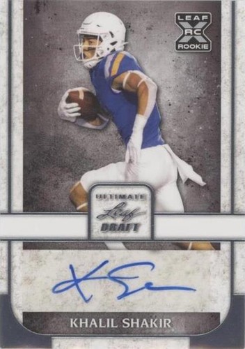 2022 Leaf Ultimate Draft Khalil Shakir #BA-KS1