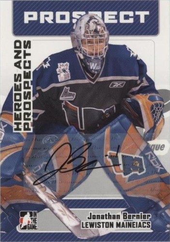 2006-07 In the Game Heroes and Prospects - Jonathan Bernier #A-JB1