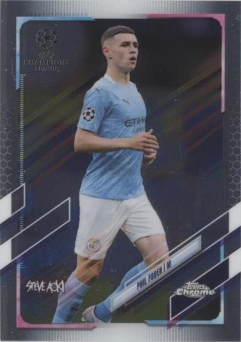 その他 2020 Phil Foden Topps Chrome Sapphire Phil Foden - 2020 Topps Chrome Champions League Sapphire PSA