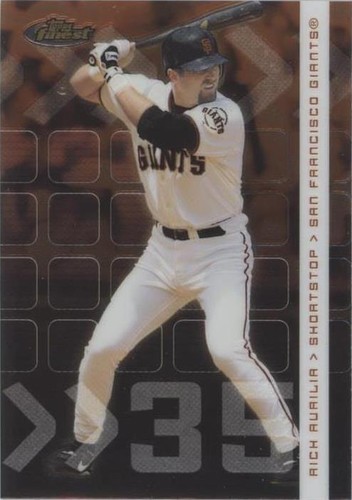 2002 Topps Finest - Rich Aurilia #83