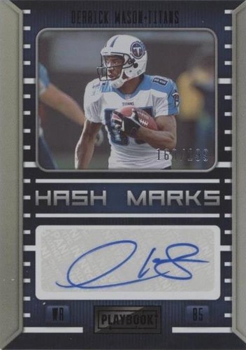 2022 Panini Playbook Derrick Mason #HM-DM