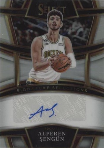 Alperen sengun サイン入り NBA Hoopsカード 2024-25 Panini NBA Hoops ALPEREN SENGUN Rookie Remembrance