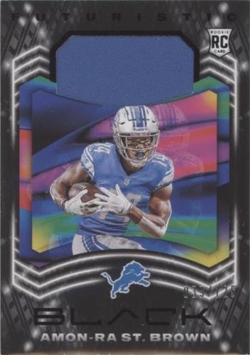 2021 Panini Black Amon-Ra St. Brown #F-ASB