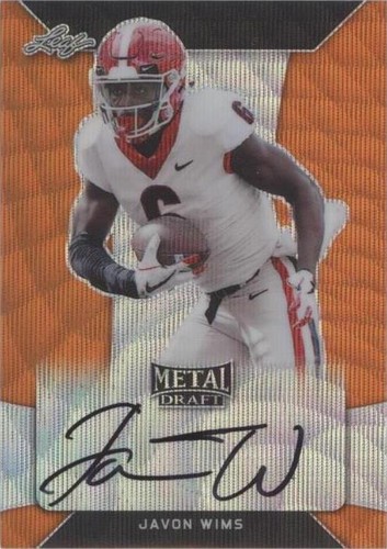 2018 Leaf Metal Draft Javon Wims #BA-JW3
