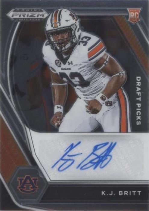 2021 Panini Prizm Draft Picks K.J. Britt #DPA-KJB