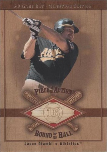 2001 SP Game Bat Edition Milestone - Jason Giambi #B-JG