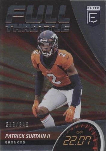 2022 Panini Donruss Elite Patrick Surtain II #FT3