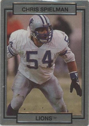 Print 1990 Action Packed Chris Spielman Detroit Lions #79 | eBay
