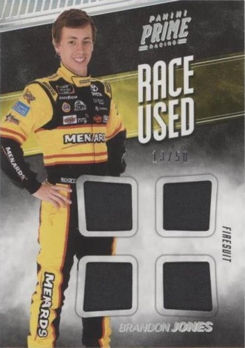2018 Panini Prime Racing - Brandon Jones #RUQ-BJ