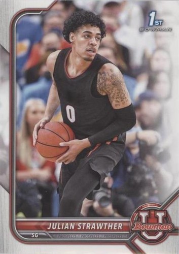 2021-22 Bowman University - Julian Strawther #43