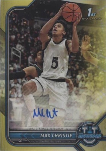 2021-22 Bowman University - Max Christie #BCPA-MC