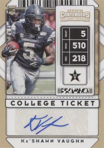 2020 Panini Contenders Draft Picks Ke'Shawn Vaughn #134