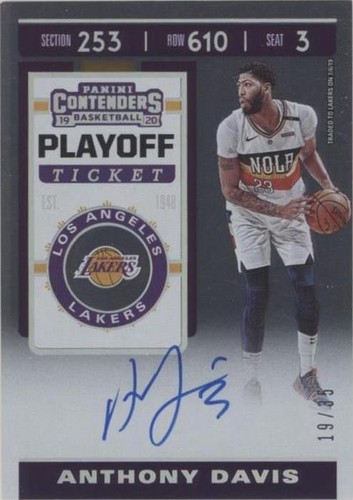 2019-20 Panini Contenders - Anthony Davis #VT-ADV