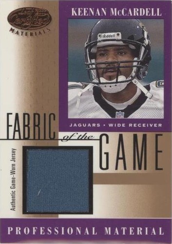 2001 Leaf Certified Materials Keenan McCardell #FG-129