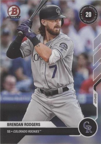 2020-21 Bowman Next Topps Now Baseball America Top 100 Prospects - Brendan Rodgers #BA-26