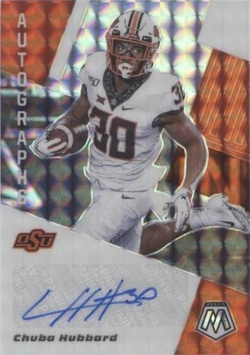 2021 Panini Mosaic Draft Picks Chuba Hubbard #AM-CH