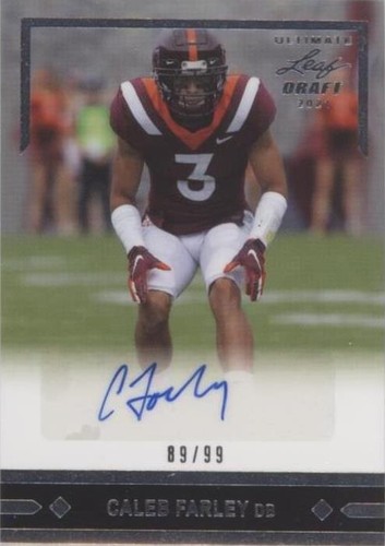 2021 Leaf Ultimate Draft Caleb Farley #GLR-CF1