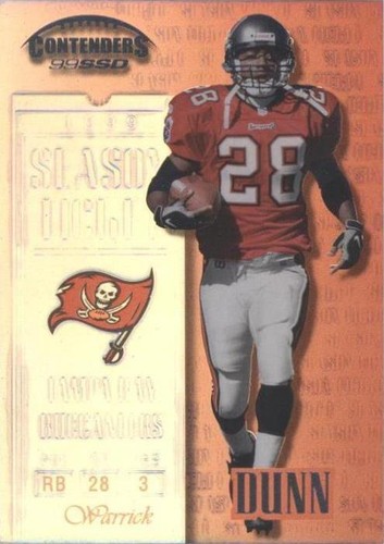 1999 Playoff Contenders SSD Warrick Dunn #13