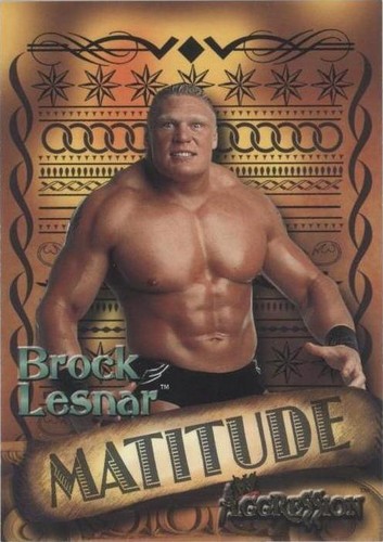 2003 Fleer WWE Aggression - Brock Lesnar #3 M