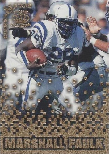 1995 Pacific Triple Folders Marshall Faulk #RS-16