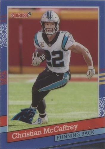 2021 Panini Clearly Donruss Christian McCaffrey #91-2