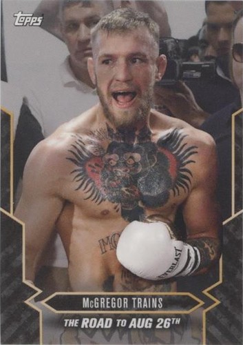PSA 9 Conor McGregor vs Floyd Mayweather 2017 Topps Now Card