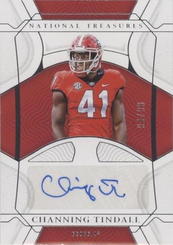 2022 Panini National Treasures Collegiate Channing Tindall #RCS-CTI