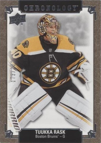 2019-20 Upper Deck Chronology - Tuukka Rask #177
