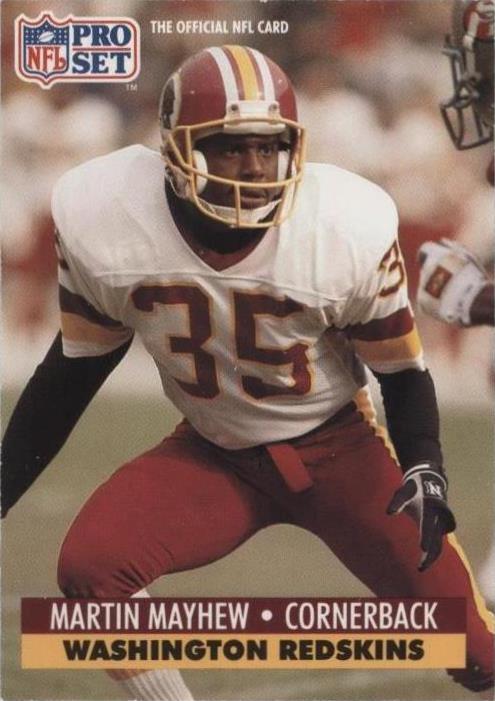 1991 Pro Set Martin Mayhew #321