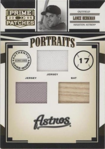 2005 Donruss Prime Patches - Lance Berkman #P-49