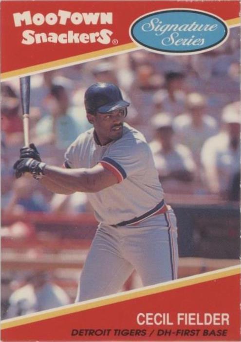 1991 Mootown Snackers Signature Series - Cecil Fielder #24