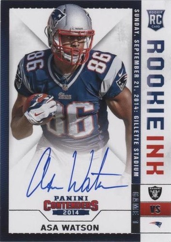 2014 Panini Contenders Asa Watson #RRI-AW