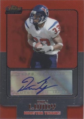 2006 Topps Finest Wali Lundy #180