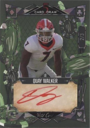 2022 Wild Card 5 Card Draw Quay Walker #5CDM-38