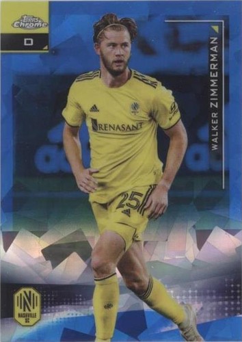 2021 Topps Chrome MLS Sapphire Edition Walker Zimmerman #43