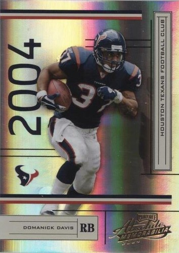 2004 Playoff Absolute Memorabilia Domanick Davis #58