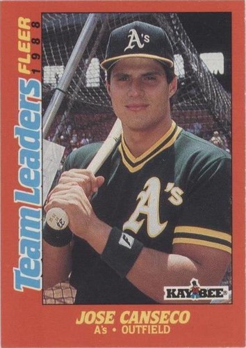 1988 Fleer Kay Bee Toys Team Leaders - Jose Canseco #3