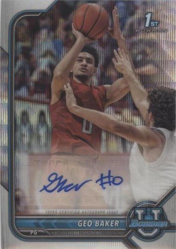 2021-22 Bowman University - Geo Baker #BCPA-GB