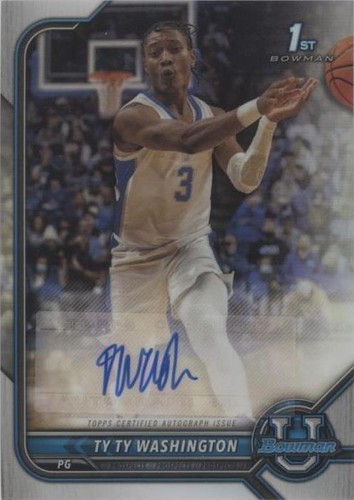2021-22 Bowman University - TyTy Washington Jr. #BCPA-TW